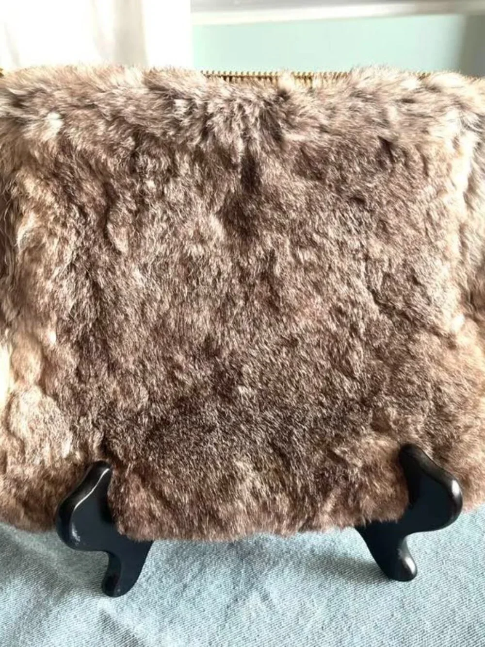 Fur & Leather Clutch by Pennyroyal - Luxury Hippie Earthy